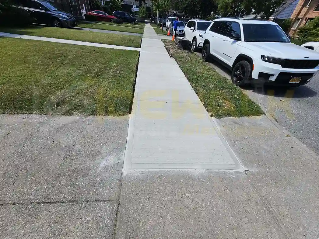 Sidewalk Contractor in Manhattan working on uneven sidewalks for pedestrians safety